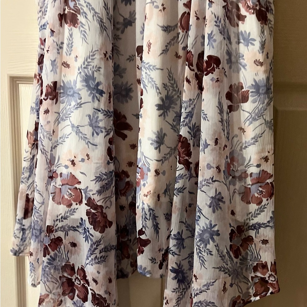 A&F Ruffle Drape Maxi Dress - Picture 7 of 8